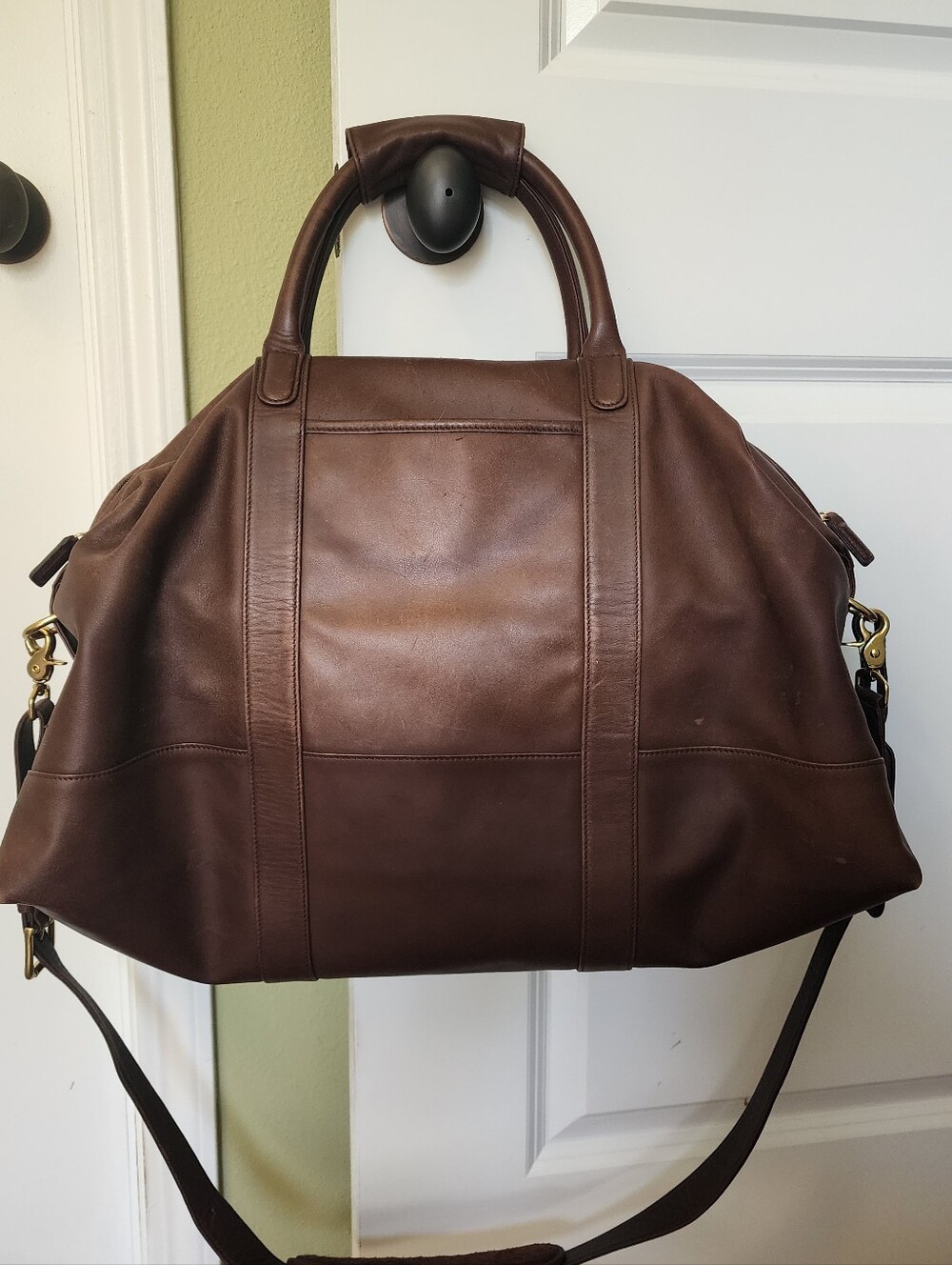 Vintage COACH Leather Travel Duffle Bag
